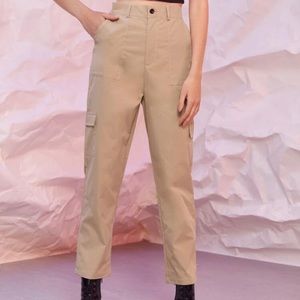 ROMWE/SHIEN- High Waist Cargo Pants